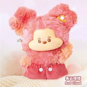 SOLD NWB Miniso Disney Mickey Head In The Clouds Vinyl Plush Pendant - Red Cloud